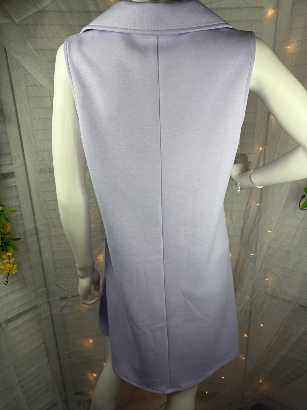 Dear Scarlett Sleeveless Lilac Polo Mini Dress - (scuba material) - Picture 2 of 10